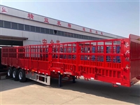 13米对开门高栏半挂车 鹅颈式仓栏半挂车别具一格