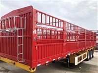 轻量化板车 碟刹桥2.55米宽仓栏半挂车报价