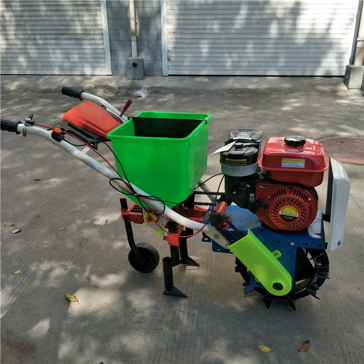 农用玉米大豆播种机 手推式汽油追肥机