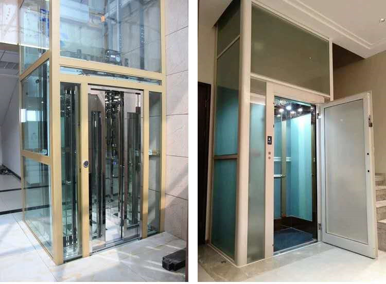 自动门电梯三层家用电梯价格荣凯厂家无地坑无机房电梯