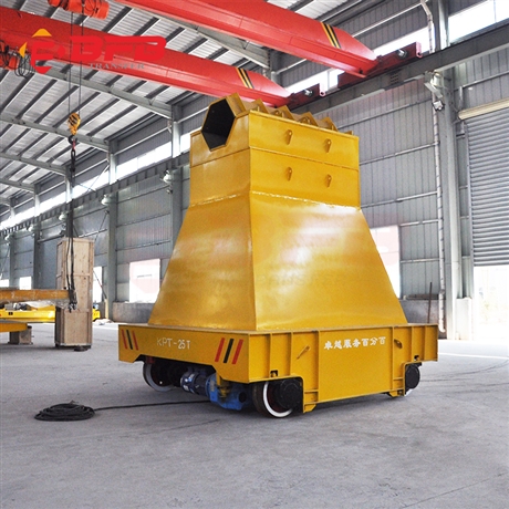 导轨轨道牵引车 华北地区KPT-53T工业电缆线供电型电动平板车