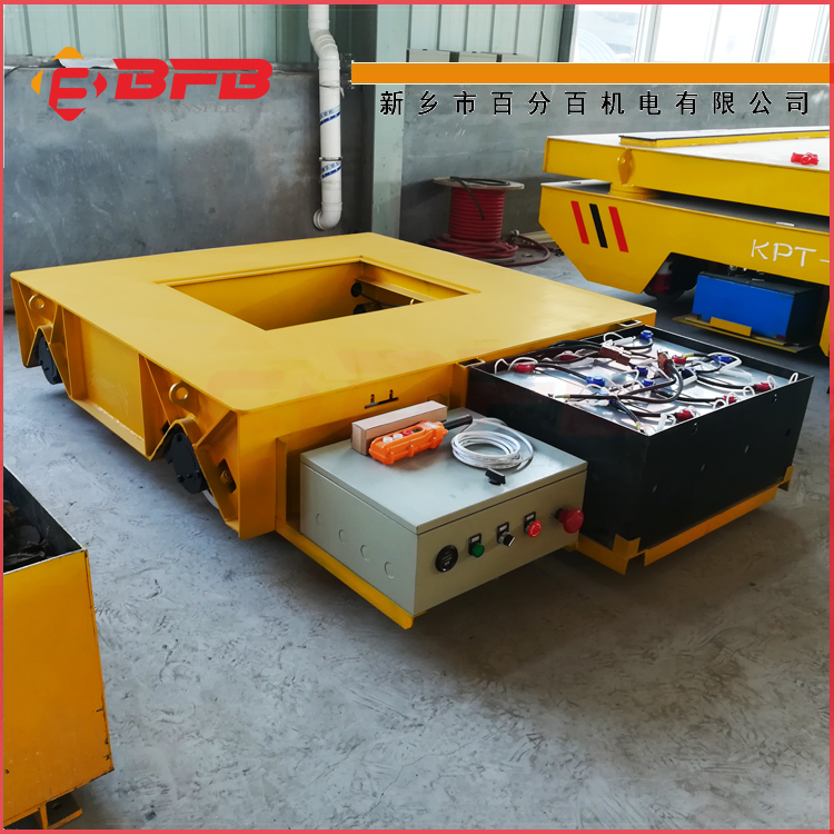 无轨电动平板车BWP-15吨旋转物料搬运车结实耐用