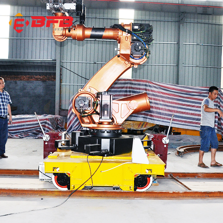 河南轨道电动平板转运车 定制KPT-1T拖电缆型电动轨道平板车