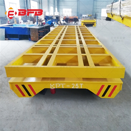 喷砂抛丸室配套轨道车  KPT-11t 拖电缆型过跨转运轨道平车