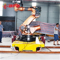 河南轨道电动平板转运车 定制KPT-1T拖电缆型电动轨道平板车