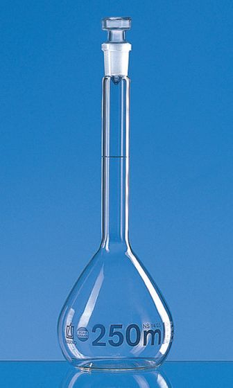 Brand容量瓶BLAUBRAND等级 A硼 3.3DE-M带玻璃塞