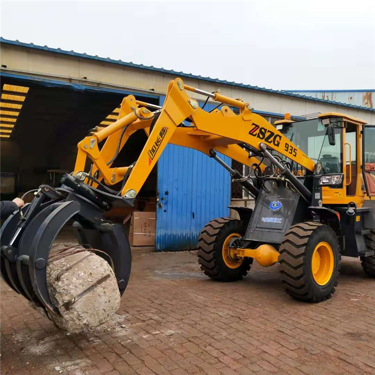 抓草机 20抓木机 四驱抓钢机配实心轮胎