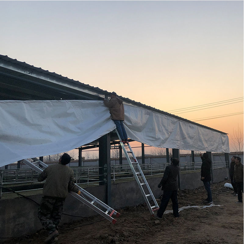 畜牧养殖场卷帘布猪场加厚pe保温鸡舍窗帘升降电动遮光布