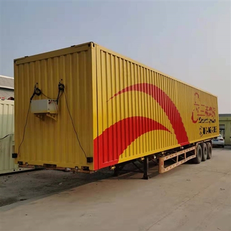 15米飞翼厢式拖挂车 13.75米翼展开启厢式半挂车规格