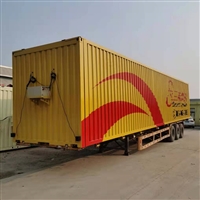 15米飞翼厢式拖挂车 13.75米翼展开启厢式半挂车规格