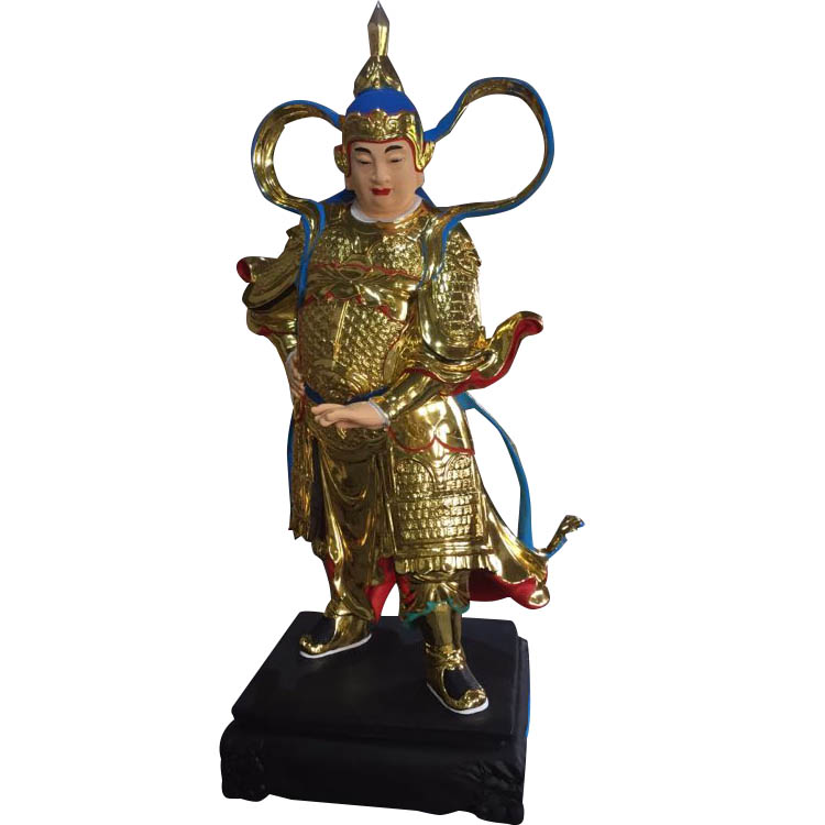 灵吉菩萨是谁伽蓝菩萨灵吉菩萨木雕佛像彩绘镀金神像