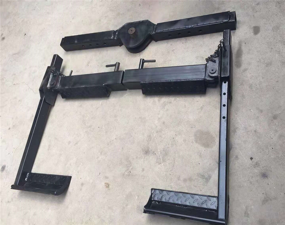 清障车配件 救援车 拖车七字叉l形抱胎器后托臂抱胎架