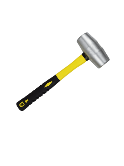 桶形鼓锤 铝圆鼓锤子500g1300g 实心铝锤 纤维手柄铝榔头