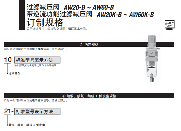 1件购买原装SMC过滤减压阀AW30-N03BG-B 