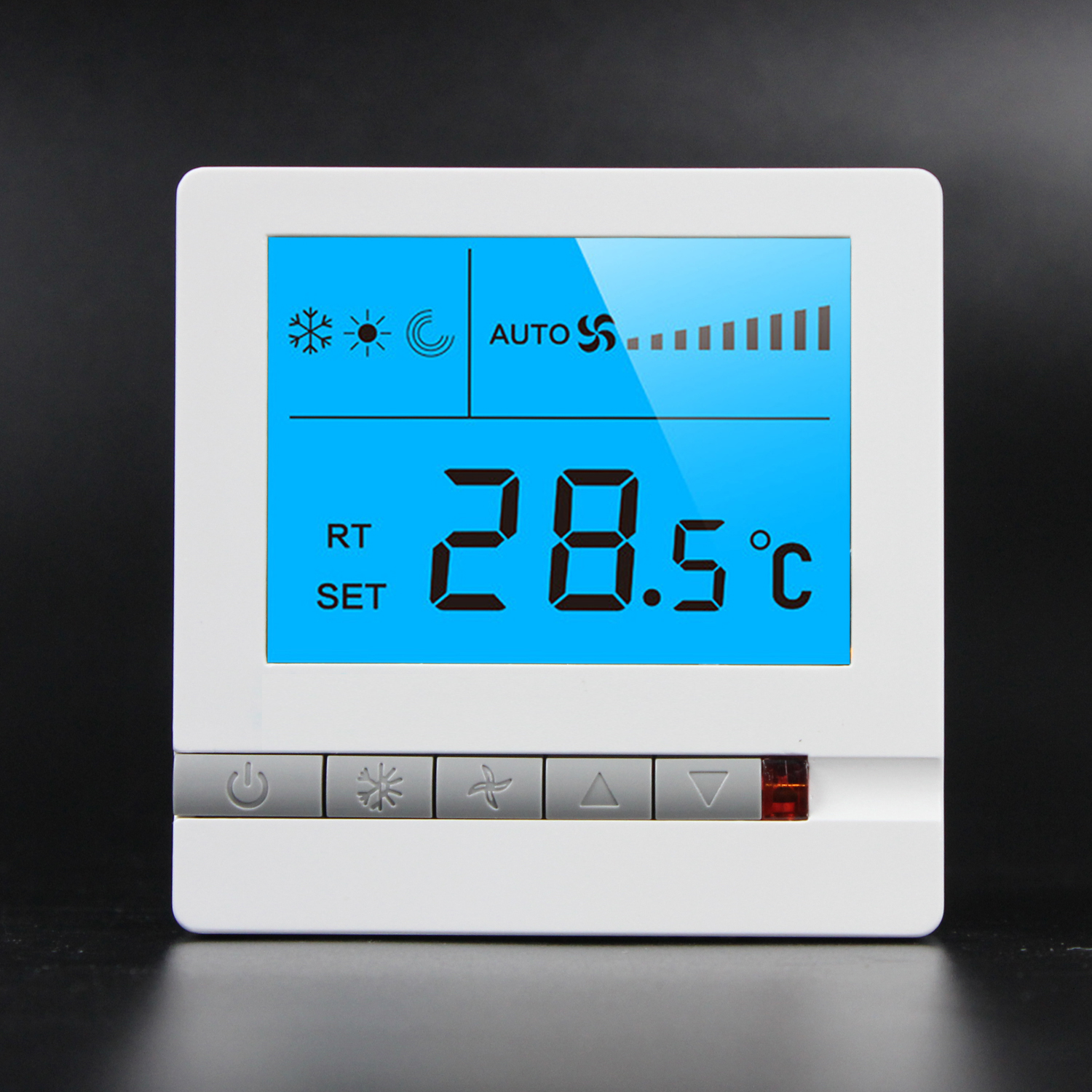 温控面板 中央空调温控器 风机盘管液晶温控器 液晶线控器