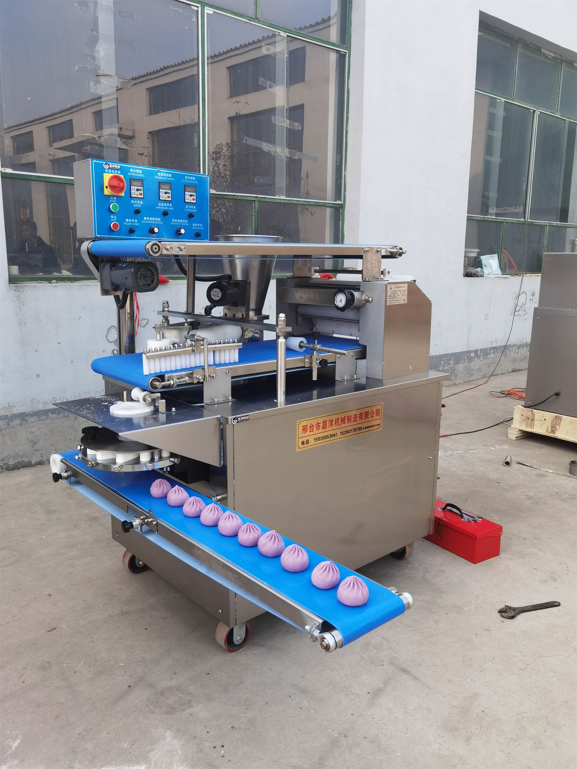 新型全自动包子机/嘉洋卷面包子机厂家/卷面式包子机价格