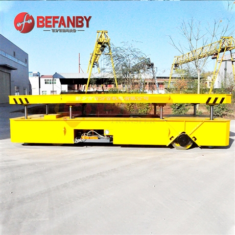 14吨无轨电动平车价格 液压升降电动平板车 胶轮电动无轨搬运车