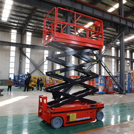 工程水泥沙子电动上料云梯车 高空作业平台