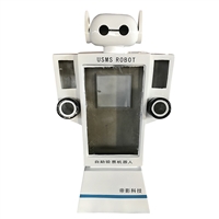 玻璃钢雕塑厂家 餐厅送餐机器人模型 玻璃钢外壳定做