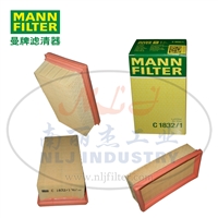 MANN-FILTER曼牌滤清器空滤C1832/1