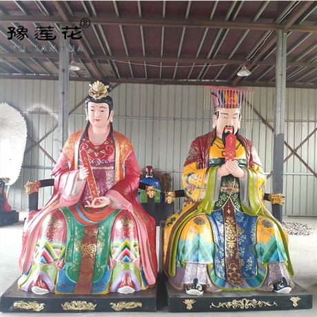 玉皇大帝神像 玉皇殿玉帝旁边诸仙侍奉人物 太白太上老祖佛像定做