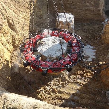 破桩 水泥桩头液压破桩机 可破各种直径混凝土截桩机 破桩机施工操作说明 