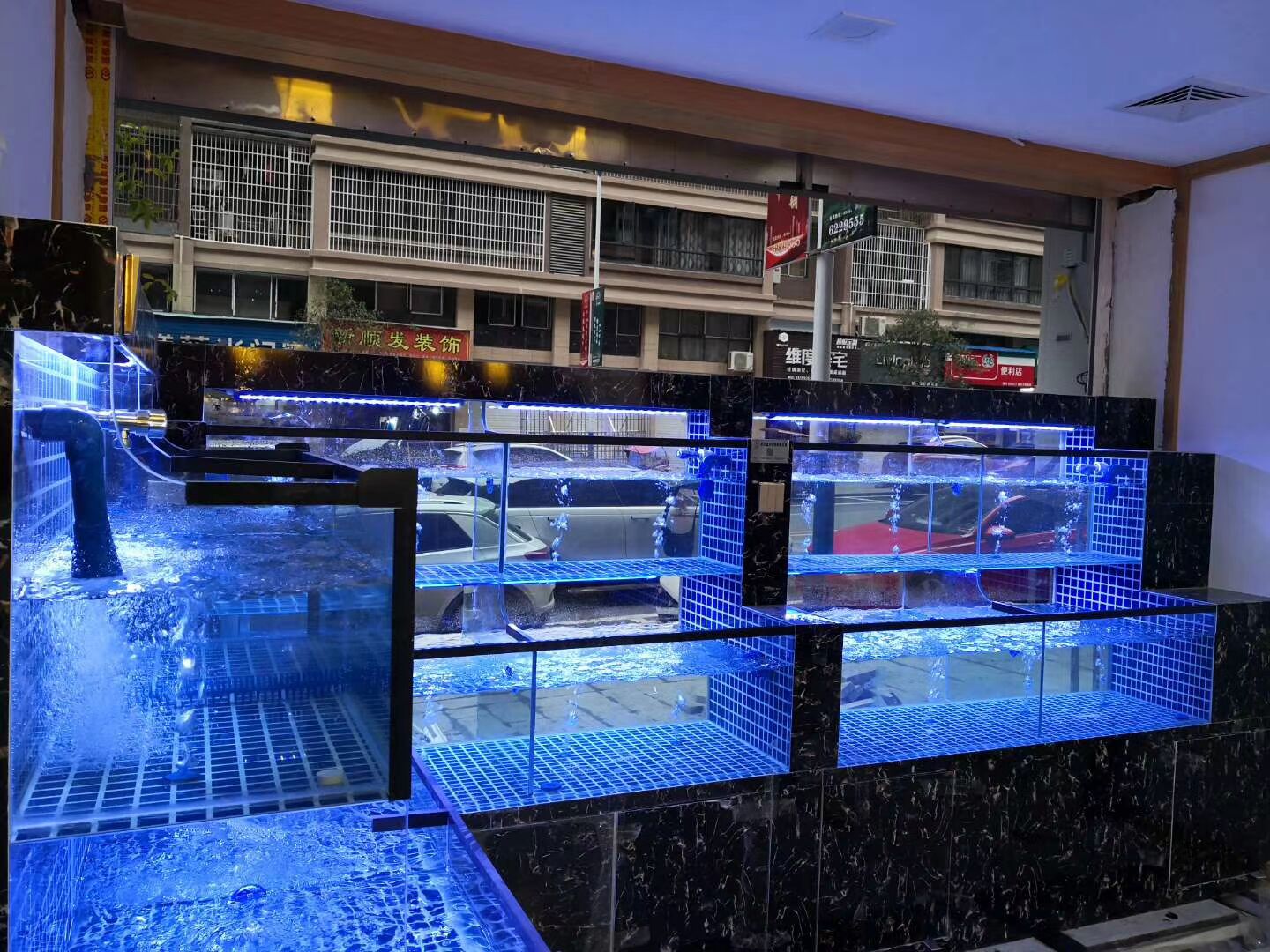 长沙海鲜鱼缸定做