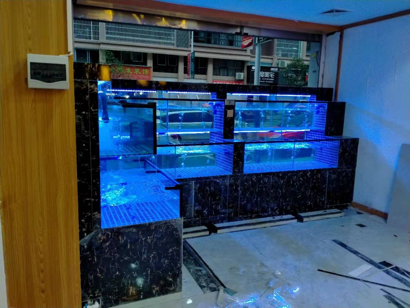 长沙海鲜鱼缸定做