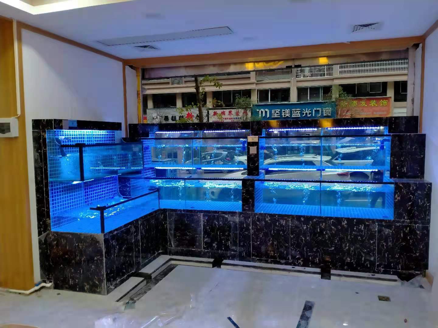 长沙海鲜鱼缸定做