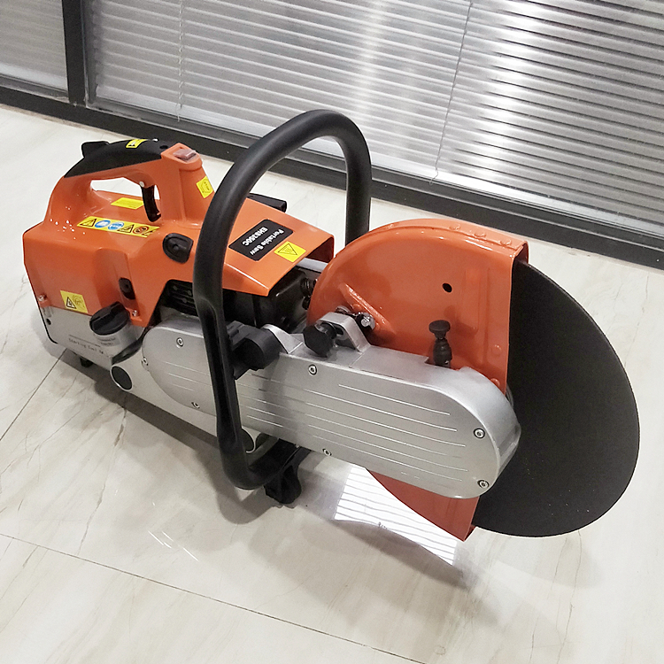 同心用型材金属汽油切割机 凌琛ecf350型消防无齿锯 手提切割机无