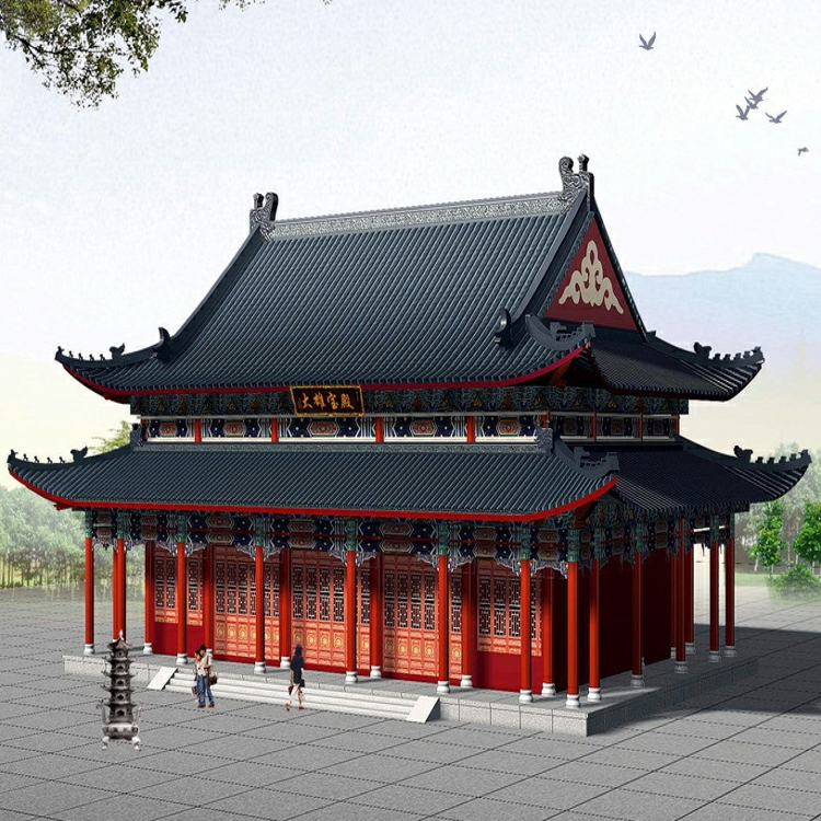 大雄宝殿图纸深化设计天王殿设计