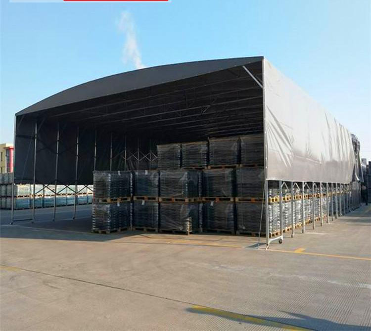 上海博聪推拉棚制作厂家-厂房架空伸缩移动雨棚-自由选款-经济实用