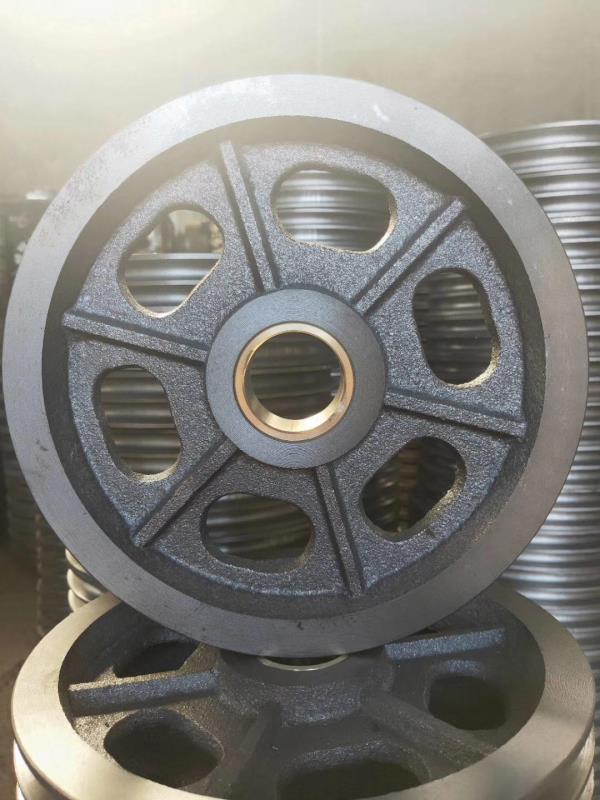 起重机滑轮钢丝绳轮吊车轮塔机铁轮塔吊u型铁轮