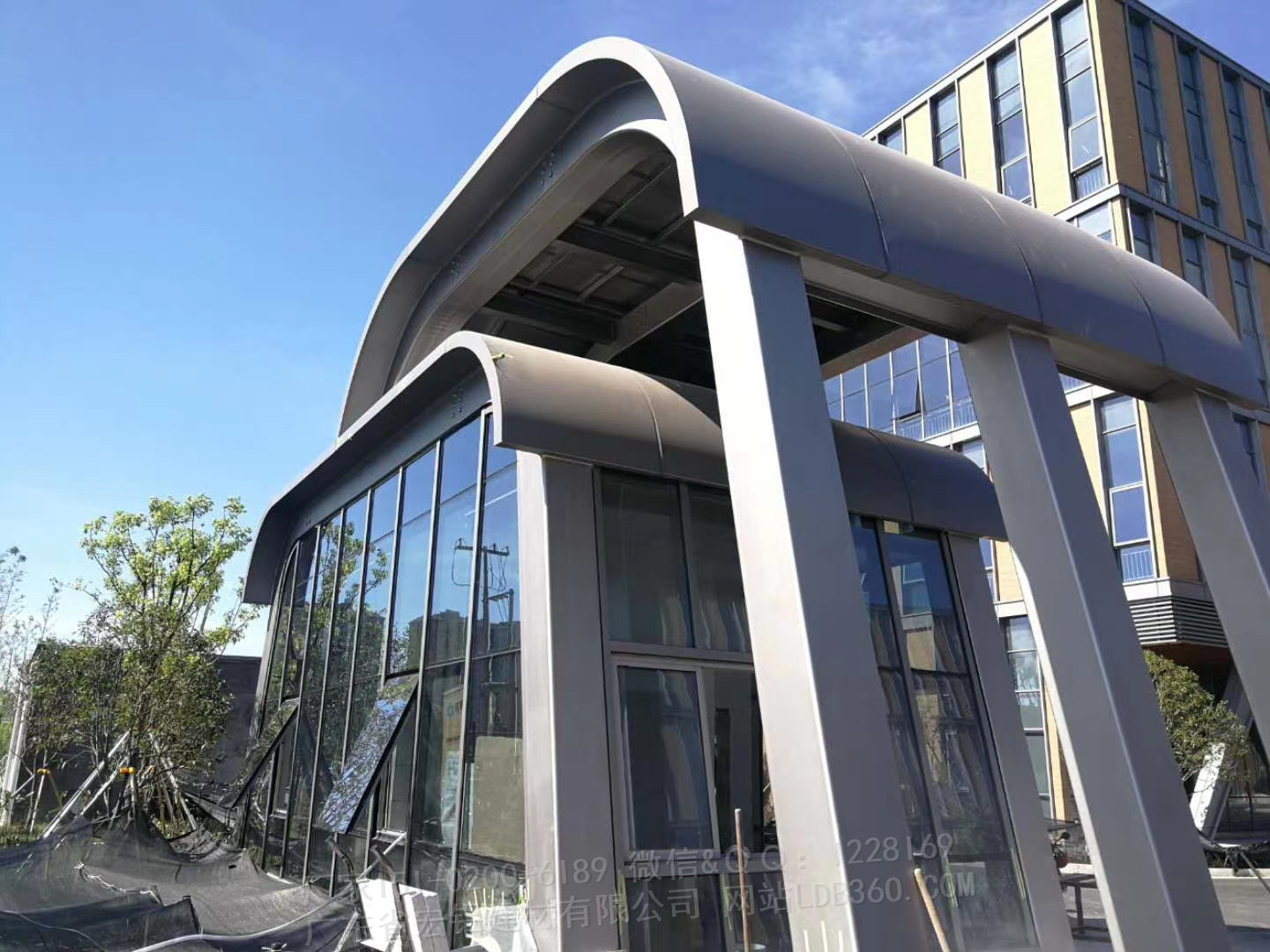 铝合金外墙板厂家定制金属幕墙铝板幕墙天花等防火建材