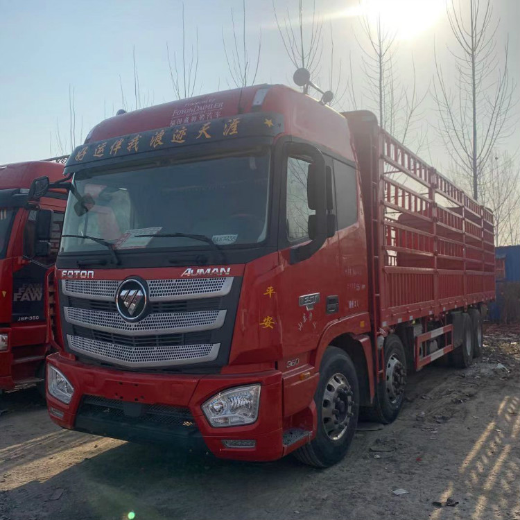 二手九米六仓栏车96米高栏车欧曼高栏大货车