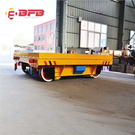 轨道过跨升降车 厂家定制_KPX-40T蓄电池平车 有轨运输转运平板车