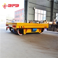 轨道过跨升降车 厂家定制_KPX-40T蓄电池平车 有轨运输转运平板车