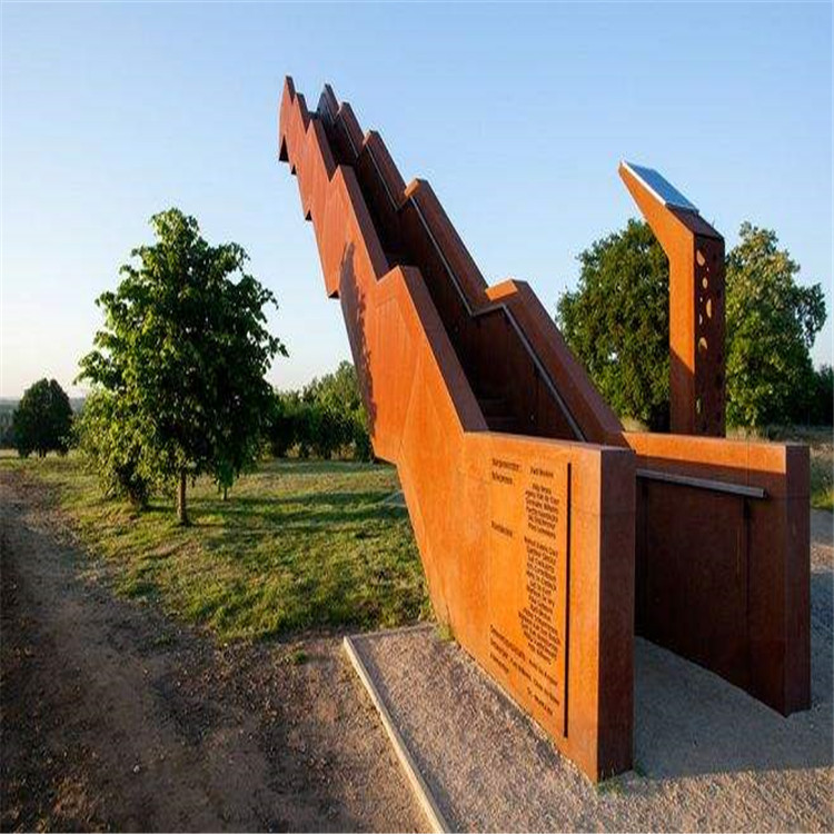 q235nh耐候板锈板雕刻来图定制可用于外观景墙