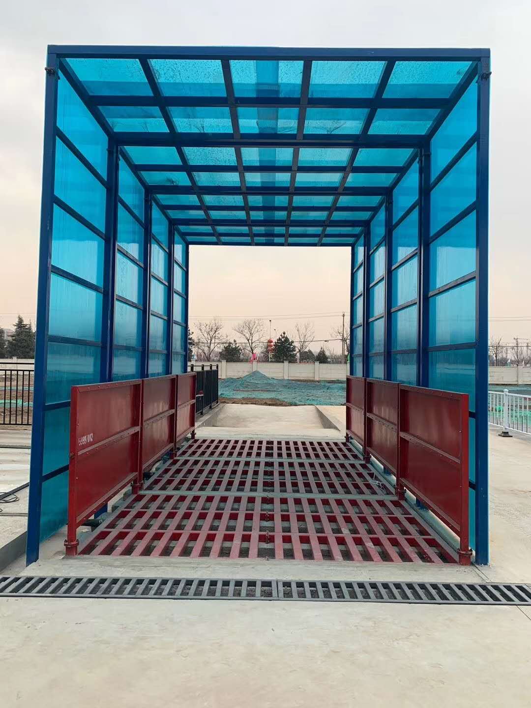 河南洋洋设备有限公司平板式工地洗轮机 工程洗车机 工地洗车台 车辆