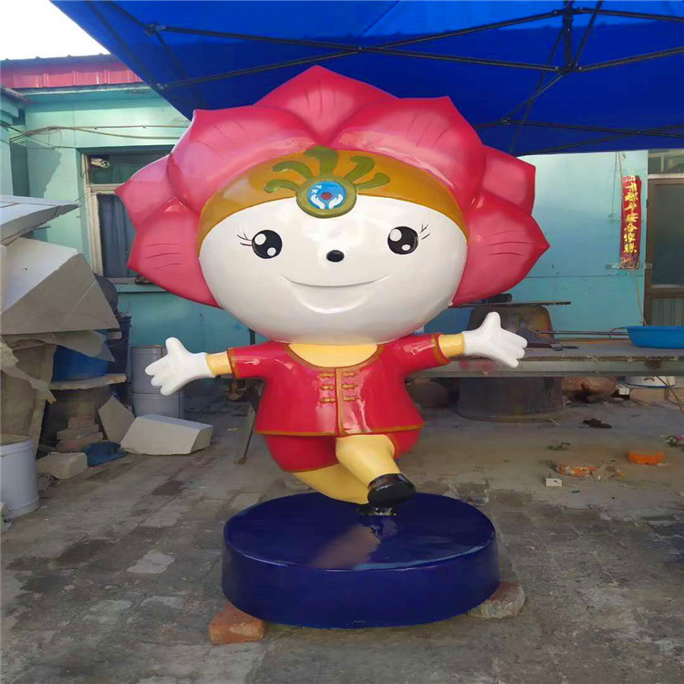动物雕塑 彩绘玻璃钢雕塑摆件厂家定做