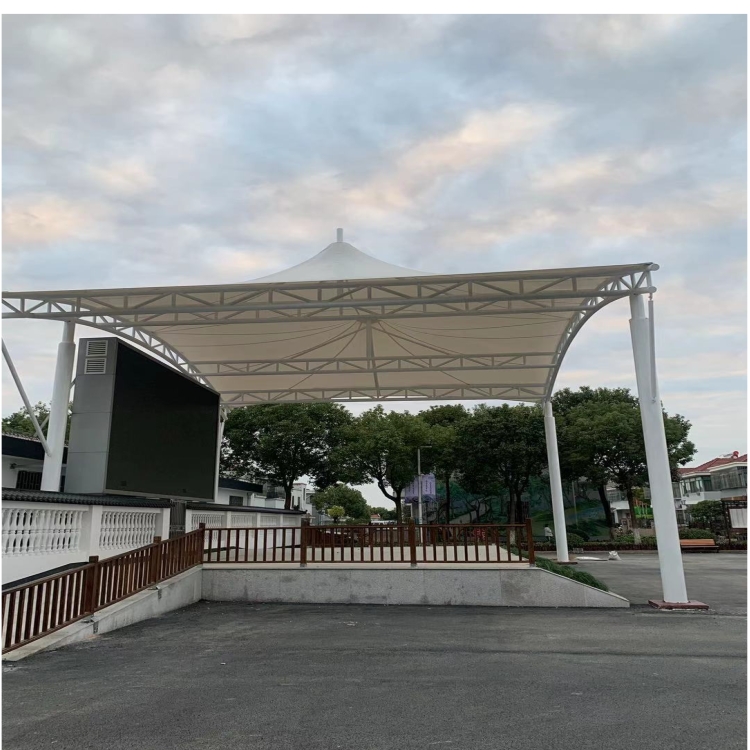 推拉棚学校膜结构车棚设备加工