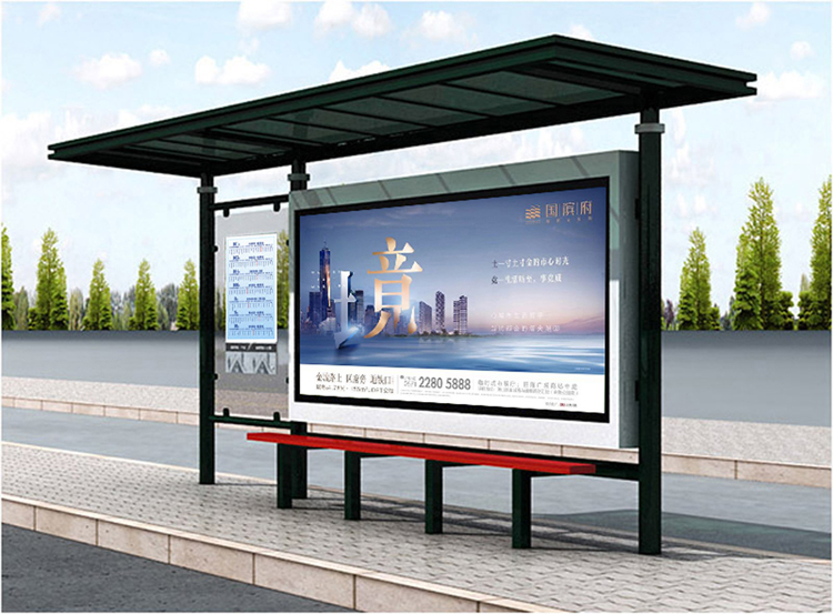 源泰不锈钢公交车候车亭 智能站牌2008