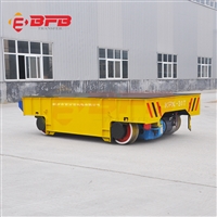 四川轨道平车销售价格 钢卷厂区转运车案例 40吨轨道平板车