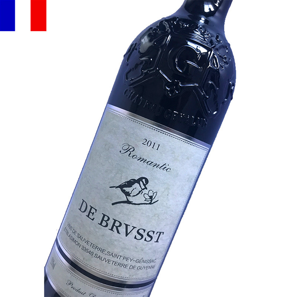 法国进口红酒,罗曼蒂克干红葡萄酒750ml, 进口 红酒推荐