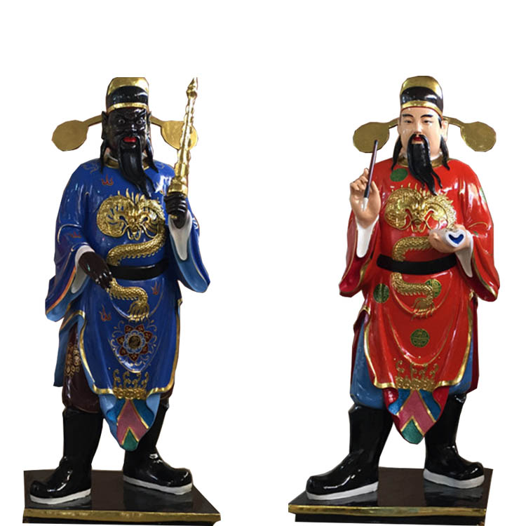 冥府判官小鬼雕塑神像河南判官小鬼木雕神像厂家