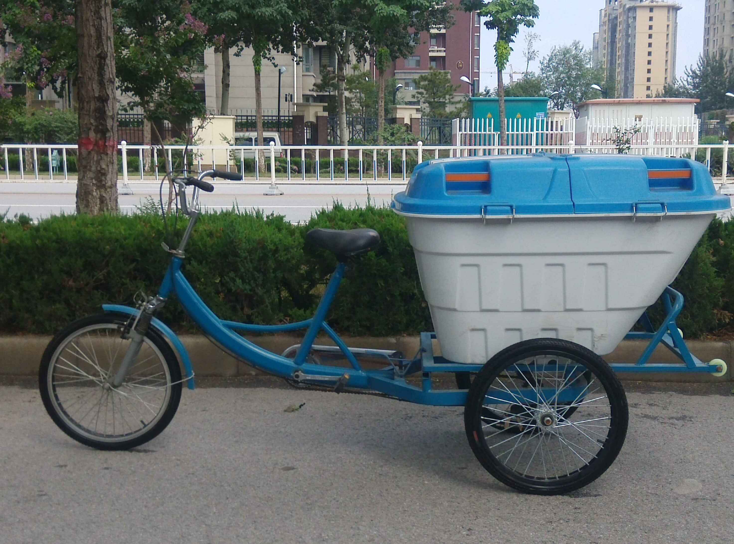 沧狮厂家 人力环卫三轮车 人力保洁三轮车 垃圾三轮车