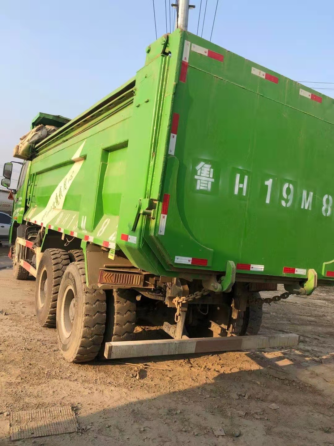 厂家直销二手后八轮自卸车二手绿色环保自卸工程车