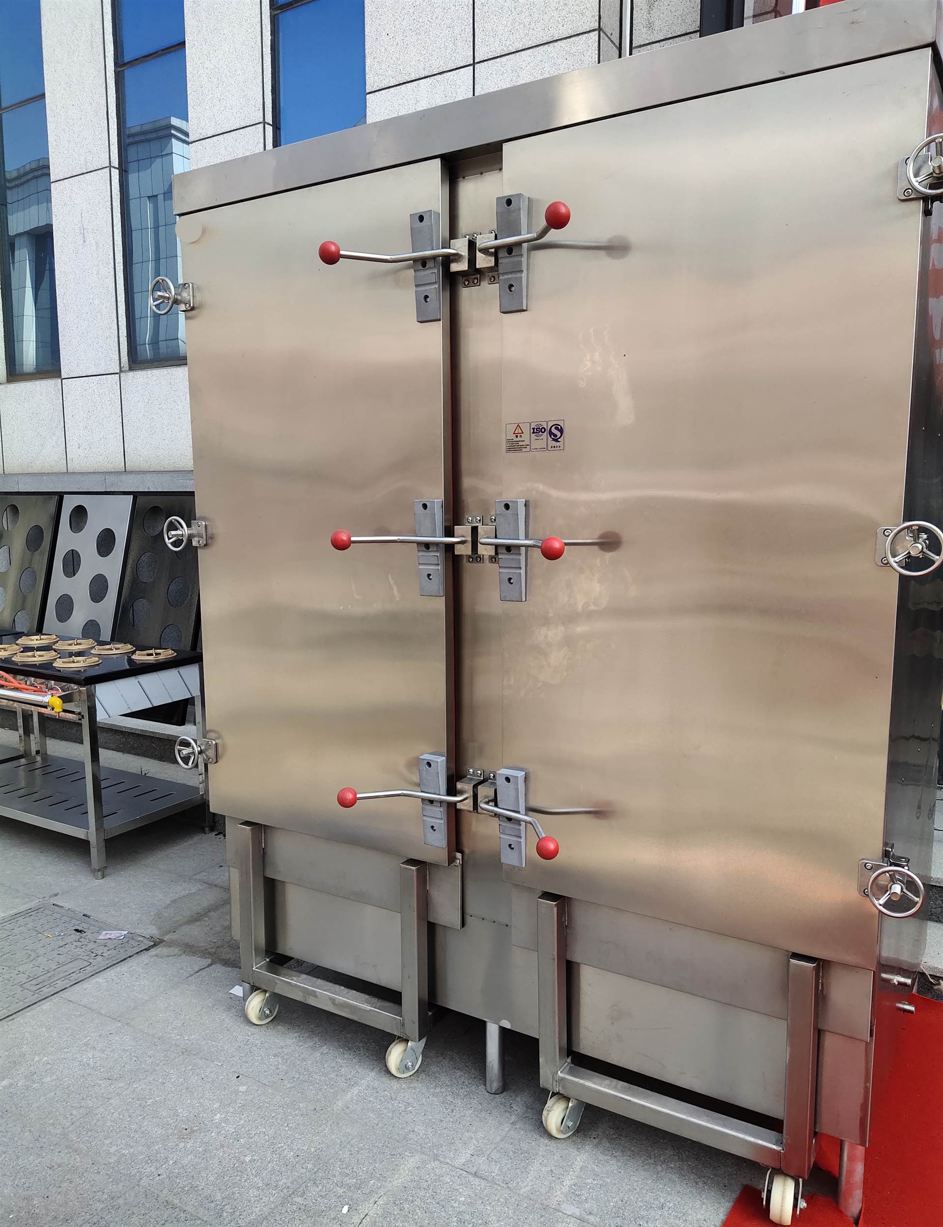 大型馒头蒸房蒸车 双门全发泡馒头蒸房 大型馒头房用蒸箱