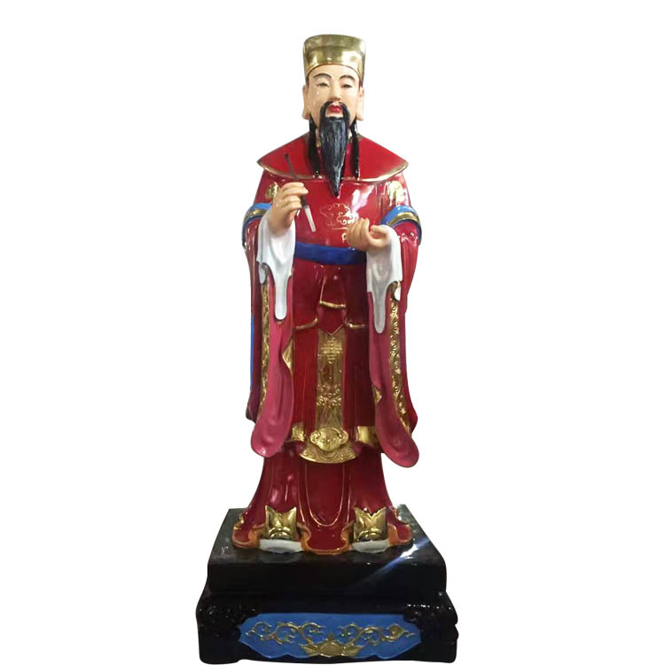 梓潼星君纯铜塑造神像价格珐琅彩梓潼星君佛像图片