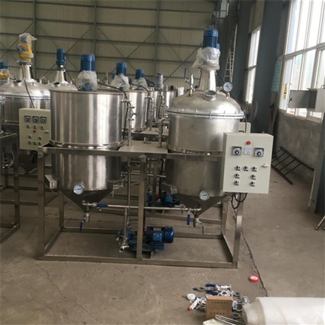 花生油精炼设备 小型油脂精炼机组 葵花籽油精炼生产线